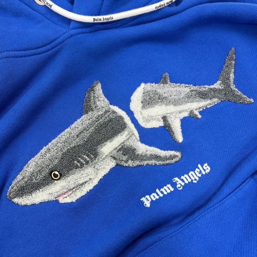 Uomo PALM ANGELS | Palm Angels Shark Hoodie Tg L