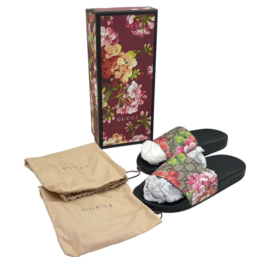 Donna GUCCI | Gucci Sandalo Incrociato Gg Blooms Tg 40